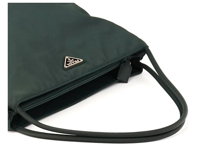 Prada B6242 Borsa Tote Tessuto City Nylon Dark Green - vista 8