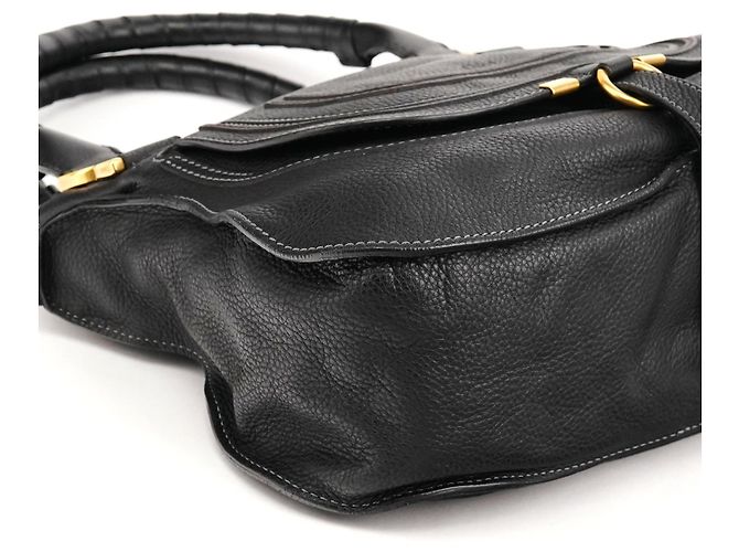 Chloé Borsa Marcie 2-Way in pelle nera - vista 8