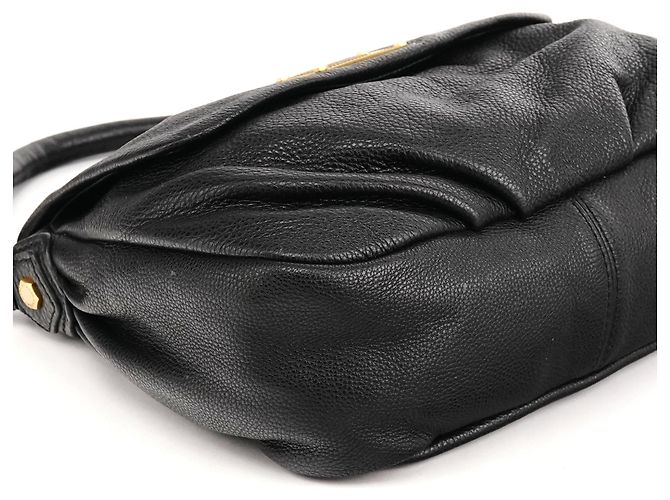 Marc by Marc Jacobs Borsa a tracolla Hobo Classic Q in pelle nera - vista 8