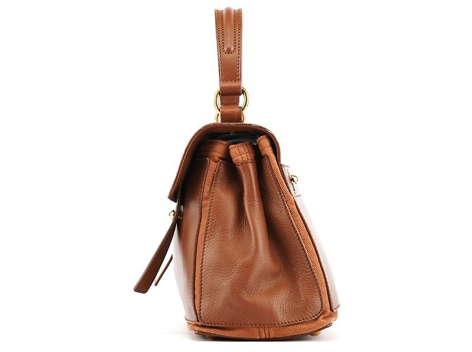 Yves Saint Laurent Borsa 2-Way Muse Two in pelle marrone chiaro - vista 2