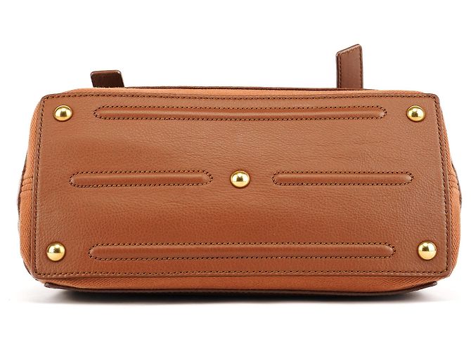 Yves Saint Laurent Borsa 2-Way Muse Two in pelle marrone chiaro - vista 5
