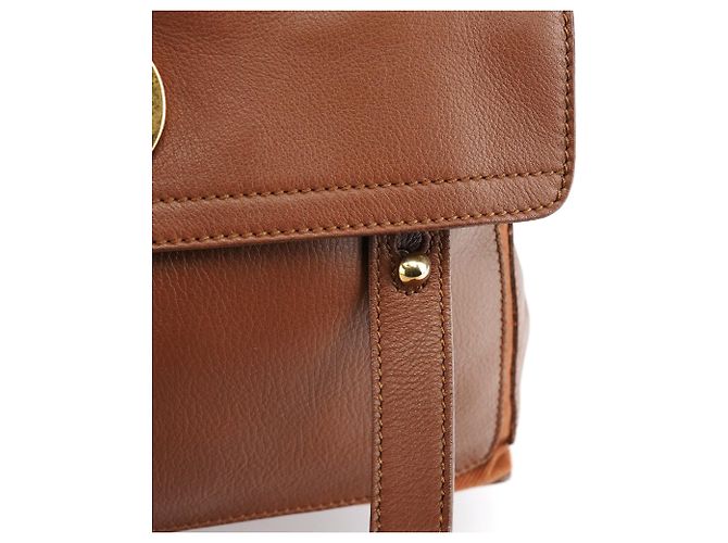 Yves Saint Laurent Borsa 2-Way Muse Two in pelle marrone chiaro - vista 7