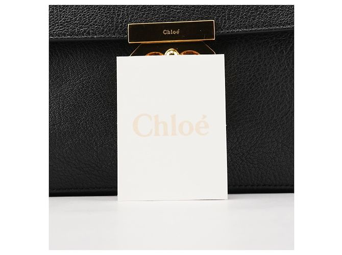 Chloé Borsa a tracolla Elsie in pelle nera - vista 10