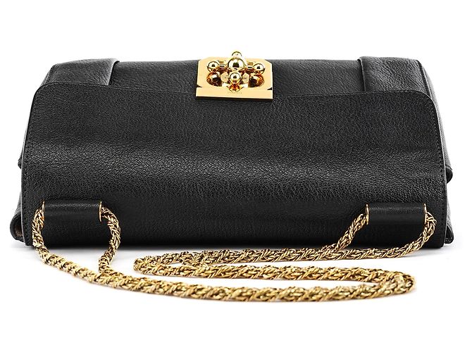 Chloé Borsa a tracolla Elsie in pelle nera - vista 4