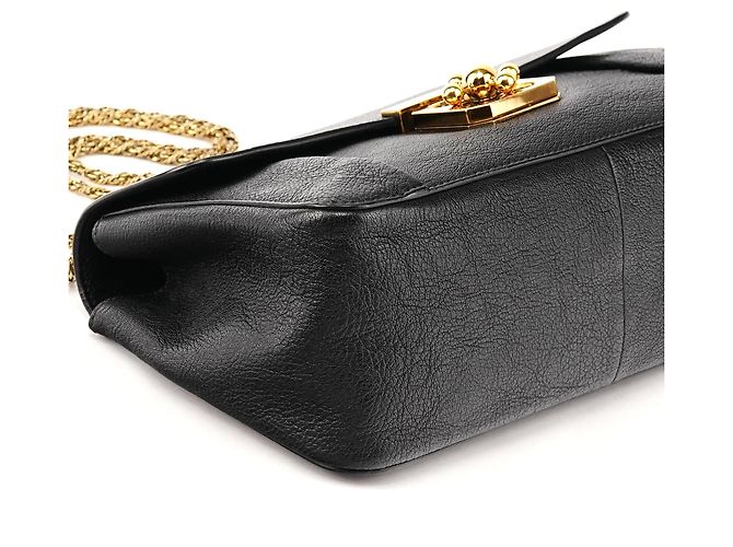 Chloé Borsa a tracolla Elsie in pelle nera - vista 7