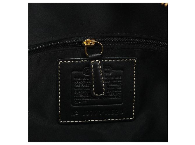Coach 11626 Borsa Tote Turnlock in tela Signature nera - vista 13
