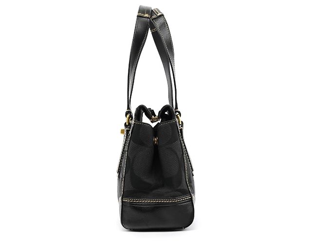 Coach 11626 Borsa Tote Turnlock in tela Signature nera - vista 2