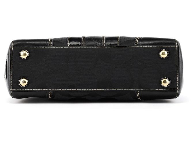 Coach 11626 Borsa Tote Turnlock in tela Signature nera - vista 5