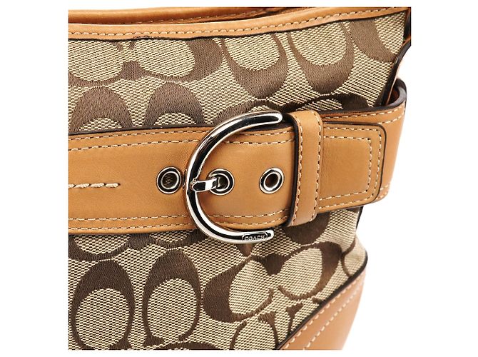 Coach F07077 Borsa 2-Way Soho Signature Beige - vista 6