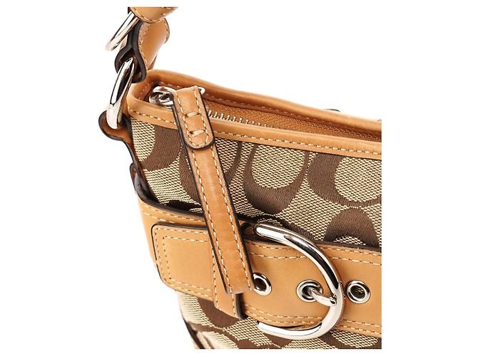 Coach F07077 Borsa 2-Way Soho Signature Beige - vista 7