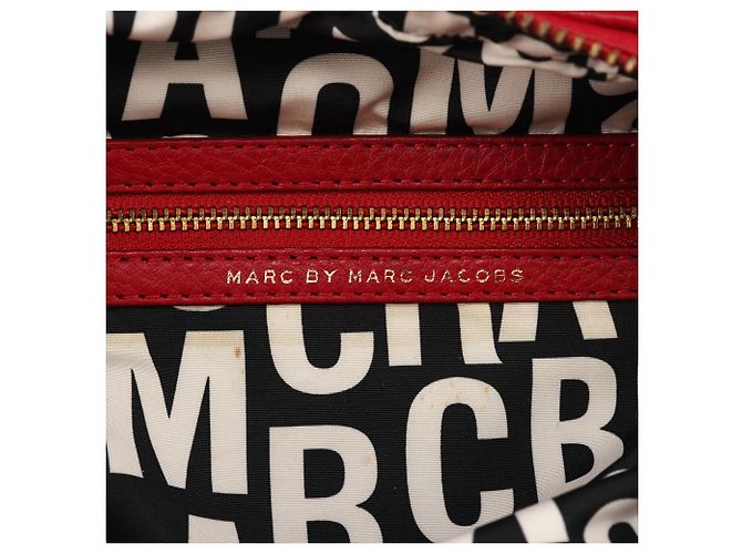 Marc by Marc Jacobs Borsa 2-Way Classic Q Baby Groovee in pelle rossa - vista 12