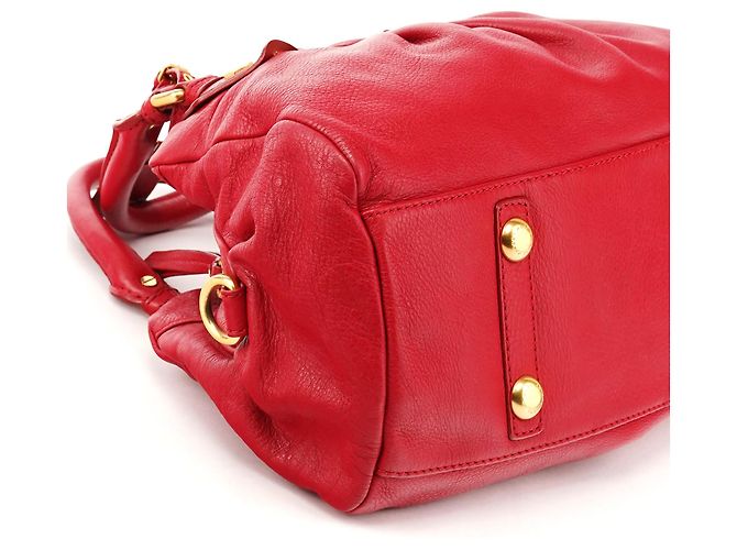 Marc by Marc Jacobs Borsa 2-Way Classic Q Baby Groovee in pelle rossa - vista 8
