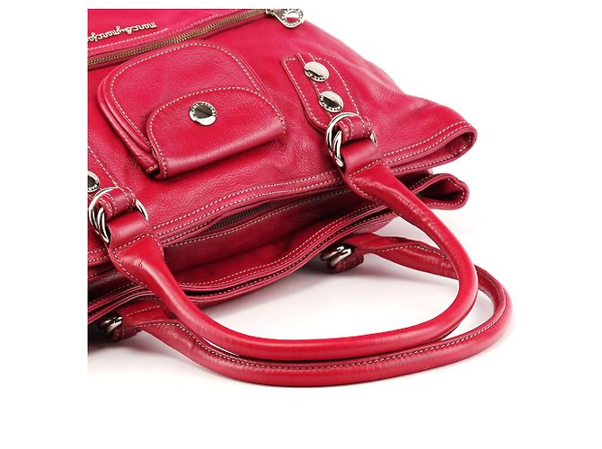 Marc by Marc Jacobs Borsa Tote in pelle rosa multipasca - vista 11
