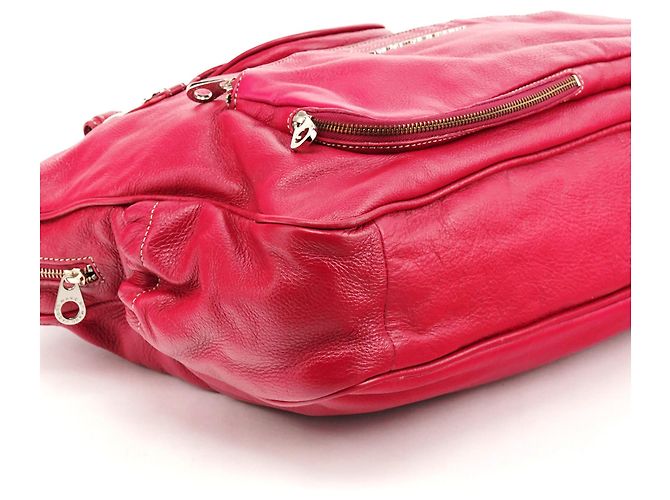 Marc by Marc Jacobs Borsa Tote in pelle rosa multipasca - vista 9