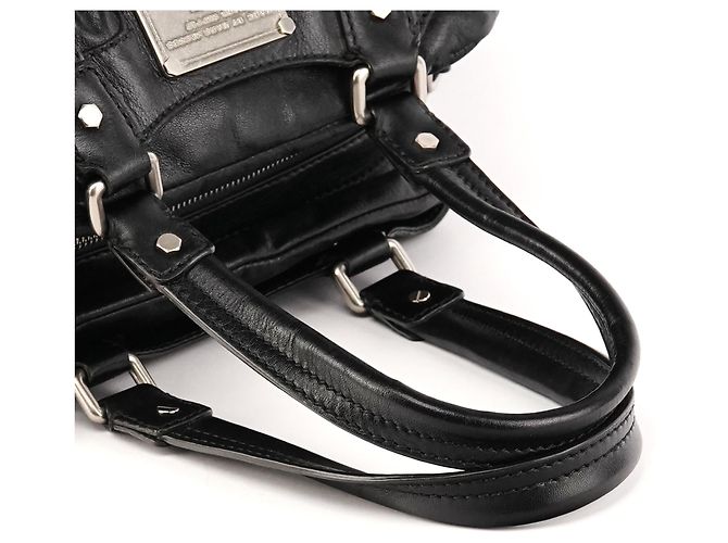 Marc by Marc Jacobs Borsa 2-Way in pelle nera multi-tasche - vista 10
