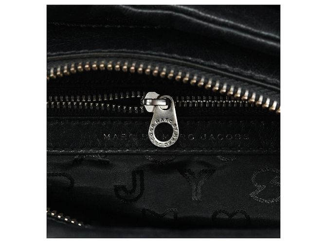 Marc by Marc Jacobs Borsa 2-Way in pelle nera multi-tasche - vista 13