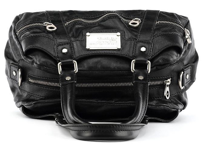 Marc by Marc Jacobs Borsa 2-Way in pelle nera multi-tasche - vista 4