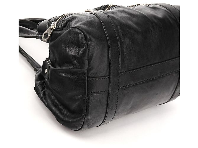 Marc by Marc Jacobs Borsa 2-Way in pelle nera multi-tasche - vista 8