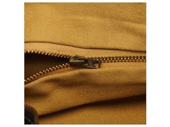 Céline Mini borsa Boston in tela Macadam beige e marrone - vista 11