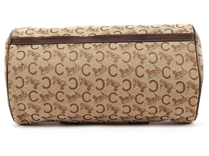Céline Mini borsa Boston in tela Macadam beige e marrone - vista 5