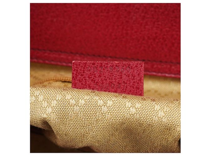 Gucci 002 8260 Borsa Tote Diana Bamboo in pelle rossa - vista 13