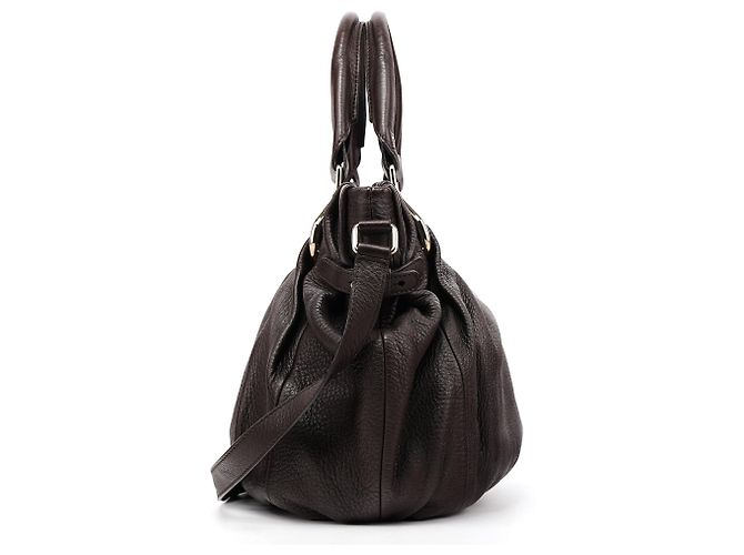 Céline Borsa Pillow 2-Way in pelle marrone scuro - vista 2
