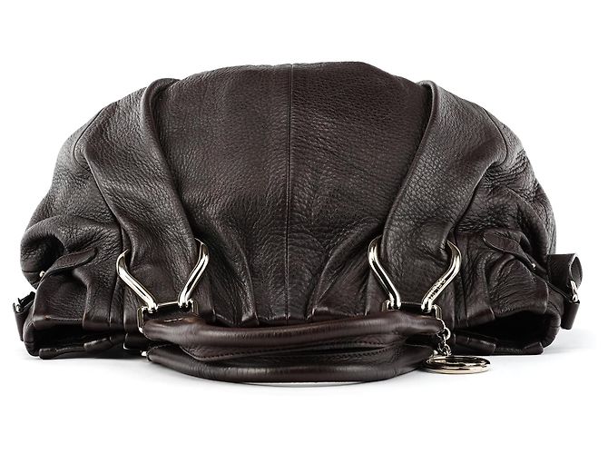 Céline Borsa Pillow 2-Way in pelle marrone scuro - vista 4