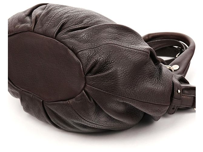 Céline Borsa Pillow 2-Way in pelle marrone scuro - vista 9