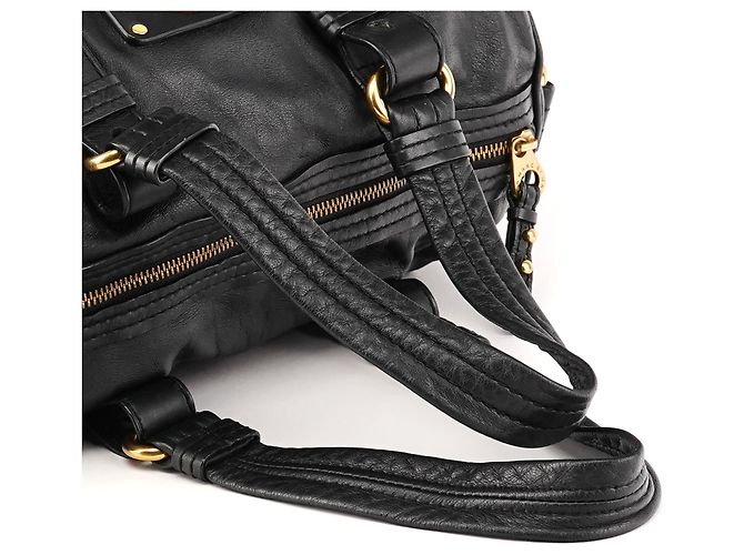 Marc by Marc Jacobs Borsa Tote 2-Way in pelle nera con chiusura turnlock - vista 10