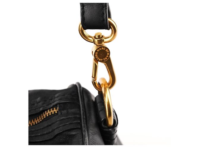 Marc by Marc Jacobs Borsa Tote 2-Way in pelle nera con chiusura turnlock - vista 11