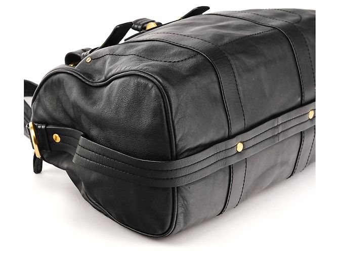 Marc by Marc Jacobs Borsa Tote 2-Way in pelle nera con chiusura turnlock - vista 8