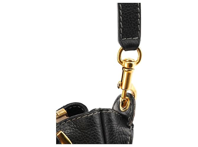 Chloé Borsa Marcie 2-Way in pelle nera - vista 12