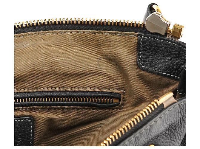 Chloé Borsa Marcie 2-Way in pelle nera - vista 17