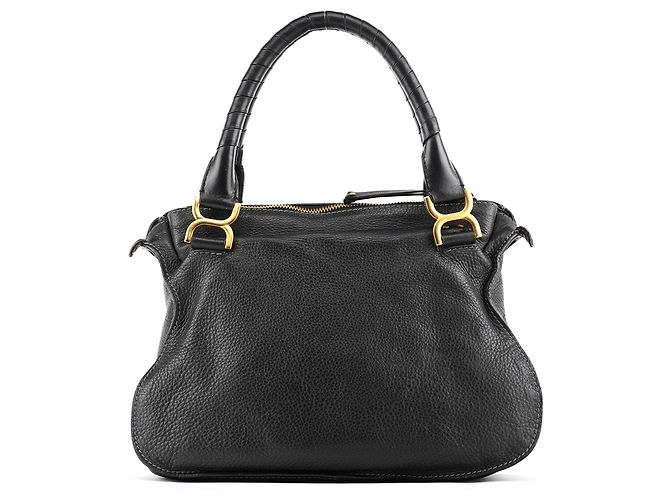 Chloé Borsa Marcie 2-Way in pelle nera - vista 3
