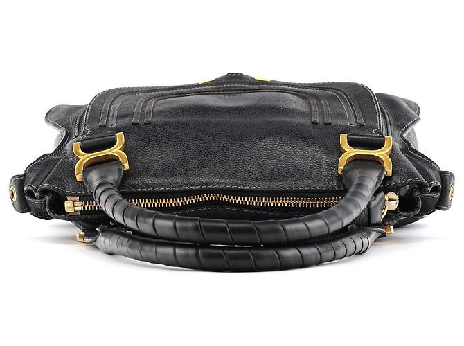 Chloé Borsa Marcie 2-Way in pelle nera - vista 4