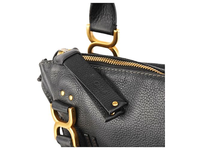 Chloé Borsa Marcie 2-Way in pelle nera - vista 8