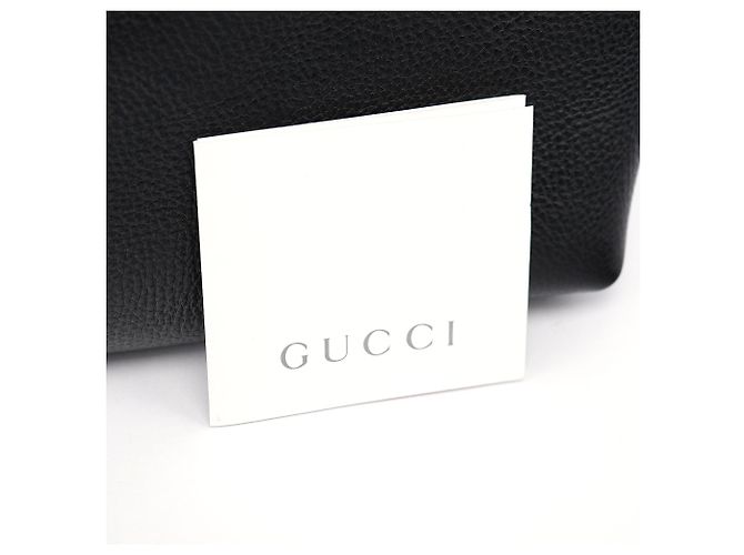 Gucci Borsa Tote 2002 in pelle nera con chiusura a rotazione - vista 5