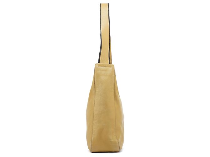 Prada Borsa a tracolla in pelle Vitello giallo pallido Primavera 1999 - vista 2