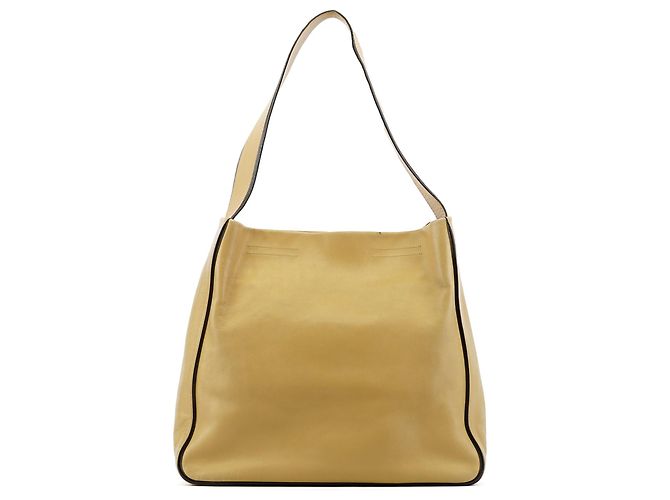 Prada Borsa a tracolla in pelle Vitello giallo pallido Primavera 1999 - vista 3