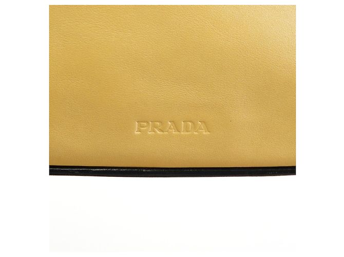 Prada Borsa a tracolla in pelle Vitello giallo pallido Primavera 1999 - vista 6