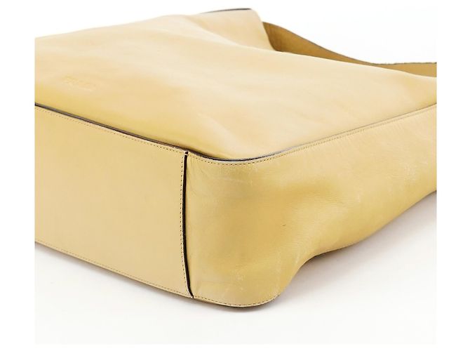Prada Borsa a tracolla in pelle Vitello giallo pallido Primavera 1999 - vista 8