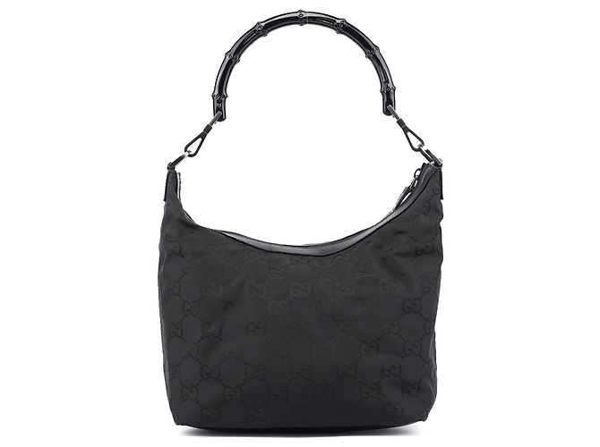 Gucci 000 0531 Borsa a Tracolla GG Bamboo Nera - vista 3