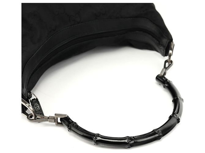 Gucci 000 0531 Borsa a Tracolla GG Bamboo Nera - vista 7