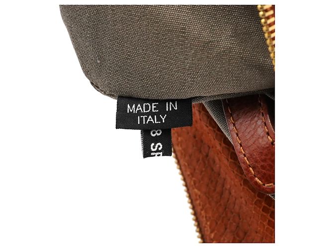 Marc Jacobs mala tote em pele acolchoada com relevo de cobra tan - vista 11
