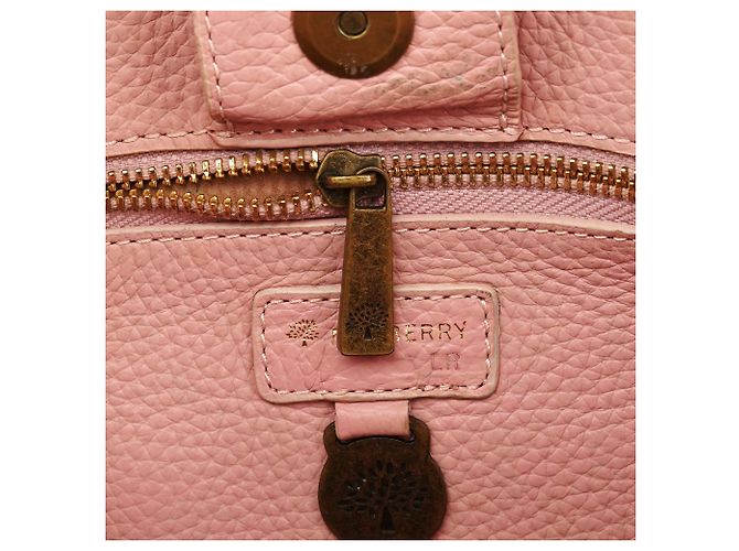 Mulberry Borsa Tote in pelle rosa chiaro con tasche cargo - vista 11