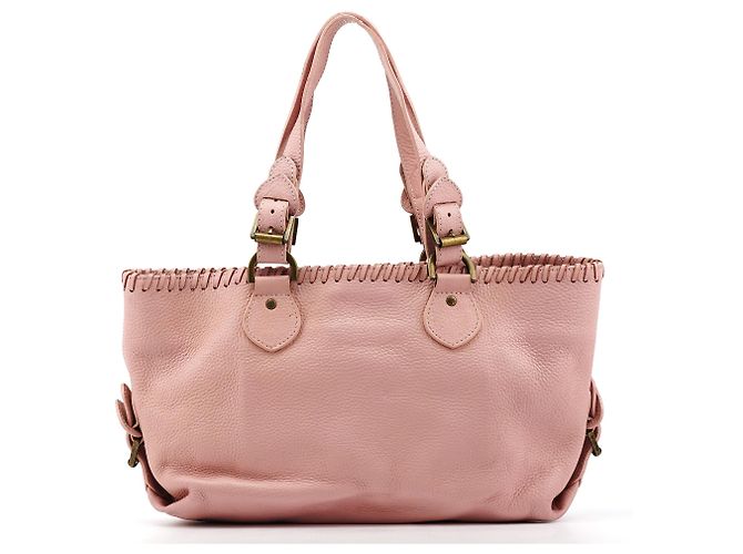 Mulberry Borsa Tote in pelle rosa chiaro con tasche cargo - vista 3