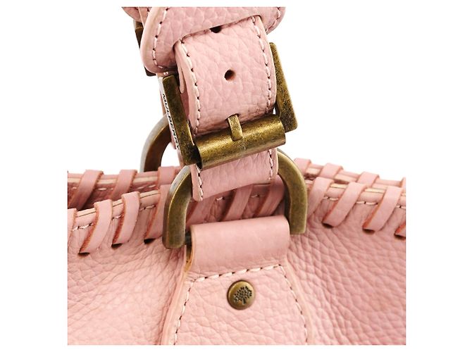 Mulberry Borsa Tote in pelle rosa chiaro con tasche cargo - vista 5