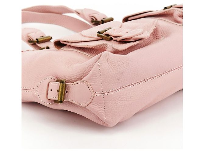 Mulberry Borsa Tote in pelle rosa chiaro con tasche cargo - vista 7