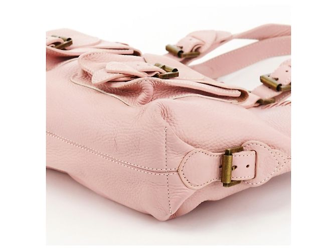 Mulberry Borsa Tote in pelle rosa chiaro con tasche cargo - vista 8
