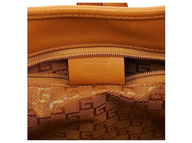 Gucci 002 1068 Borsa a tracolla Jackie in camoscio Orange Tan - vista 12